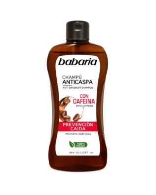 Babaria Anti-skælshampoo med koffein – 400 ml