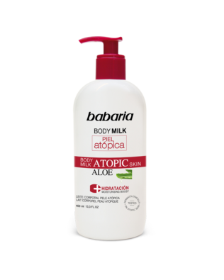 Babaria body milk med aloe vera til atopisk hud – 400 ml