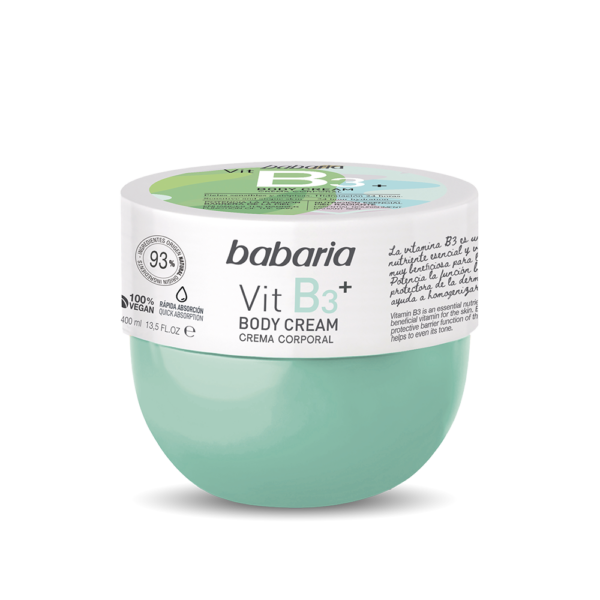 body creme med vitamin b3 vegansk babaria