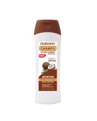 Babaria Shampoo med cocos og plejende biotin – 400 ml