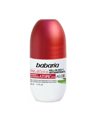 Babaria roll-on deo med aloe vera til atopisk hud – 50 ml
