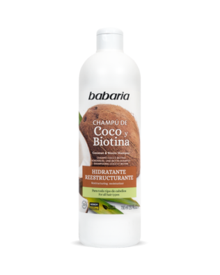 Babaria shampoo med kokosolie og biotin – 700 ml