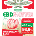 CBD shatter watermelon kush 93.9% – 465 mg