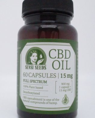 CBD olie kapsler 15 mg – 60 kapsler