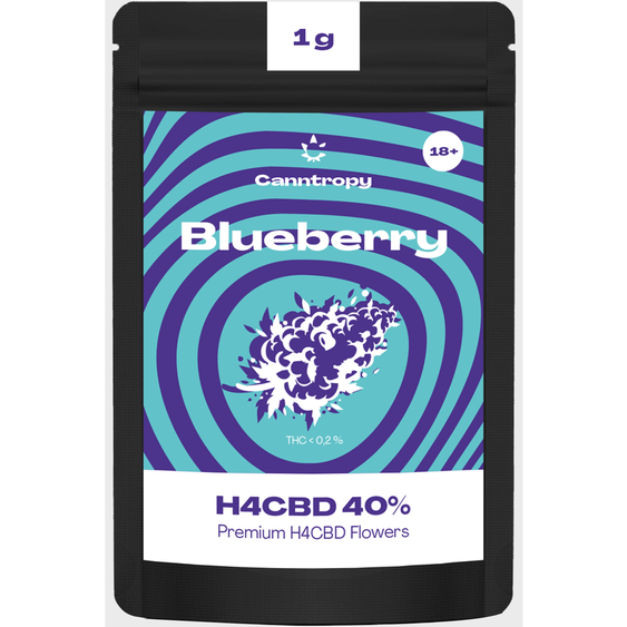 Canntropy H4CBD flower Blueberry 40 1g