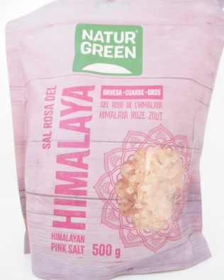 Pink Himalaya salt groft – 500 g kan bruges til saltpibe