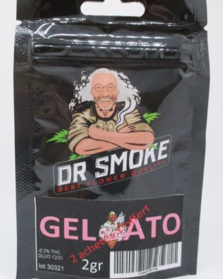 Dr Smoke Gelato CBD topskud 2 g – 19% CBD (indoor)